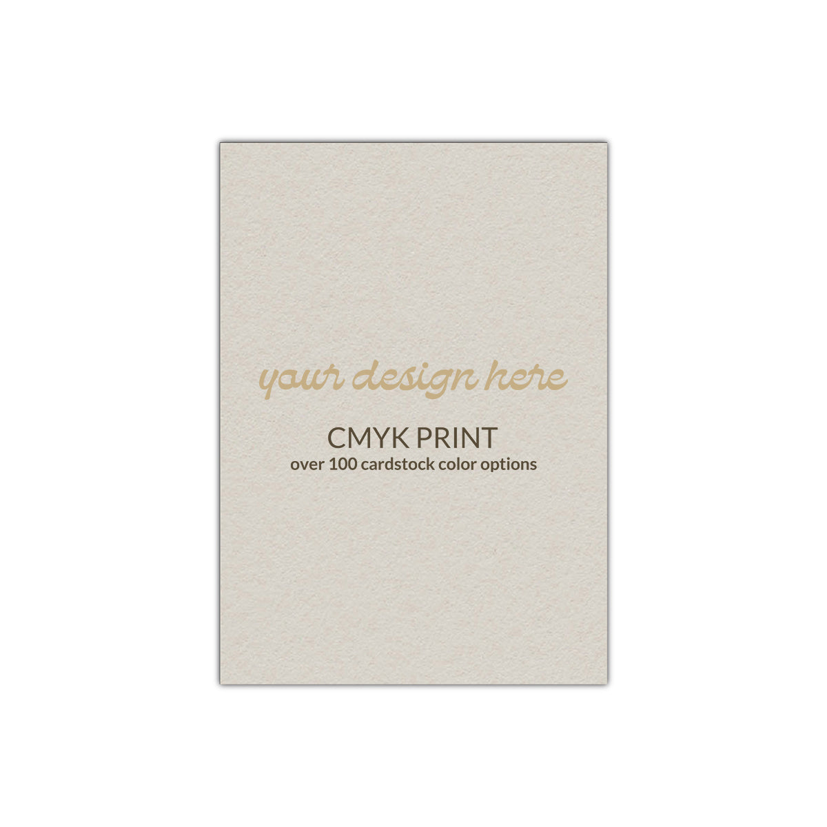 Rectangle Card | CMYK Print | 11" x 17"