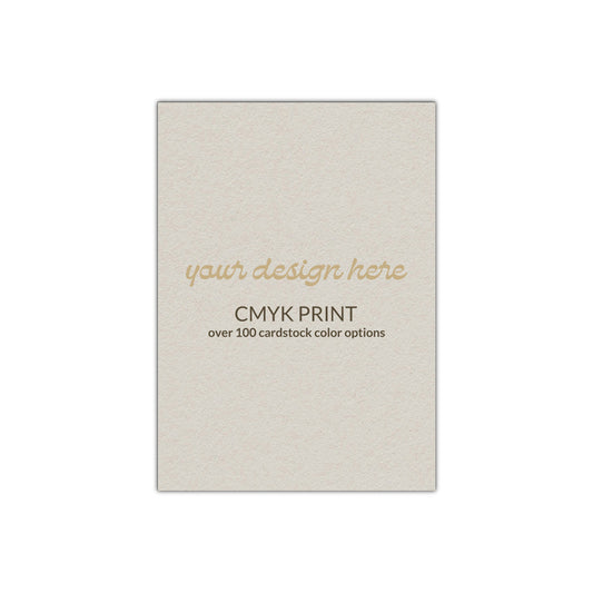Rectangle Card | CMYK Print | 3" x 5"