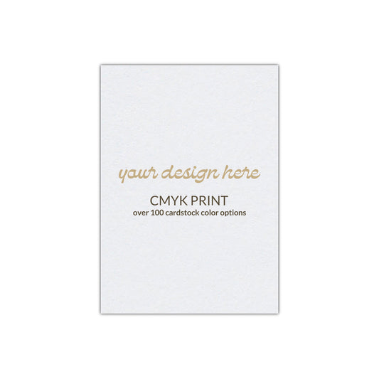 Rectangle Card | CMYK Print | 2" x 3.5"