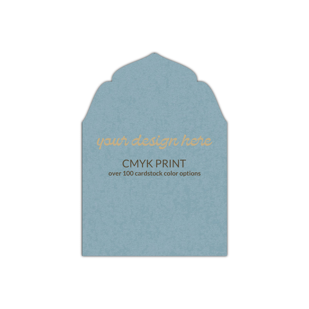 Shape P91 Diecut Card | CMYK Print | 2" x 3"