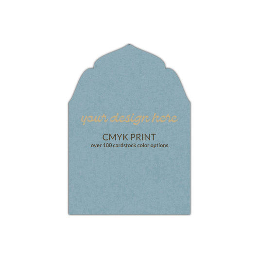 Shape P91 Diecut Card | CMYK Print | 2" x 3"