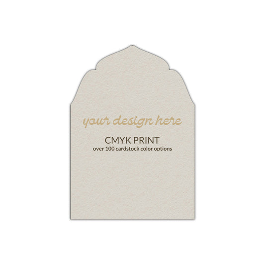 Shape P91 Diecut Card | CMYK Print | 2" x 3"