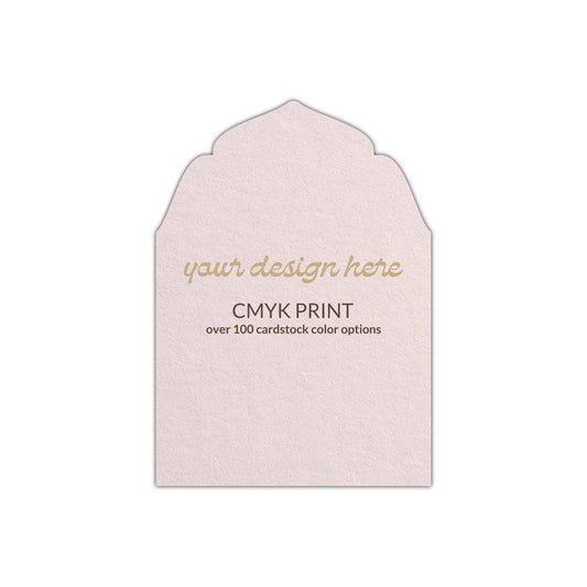 Shape P91 Diecut Card | CMYK Print | 3" x 4"