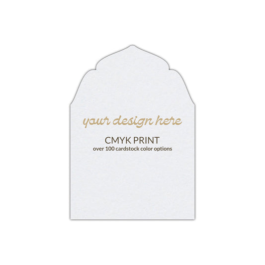 Shape P91 Diecut Card | CMYK Print | 2" x 3.5"