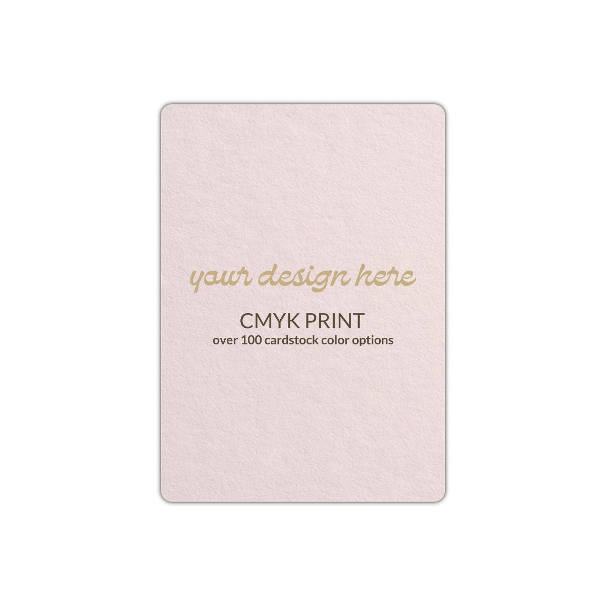 Shape P92 Diecut Card | CMYK Print | 4.25" x 5.5"