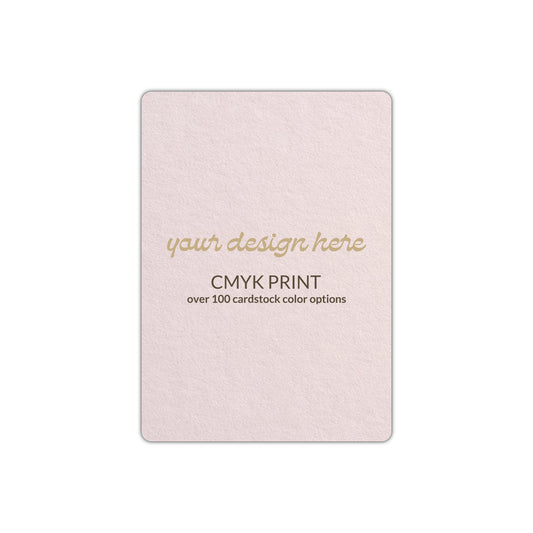 Shape P92 Diecut Card | CMYK Print | 2.5" x 3.5"