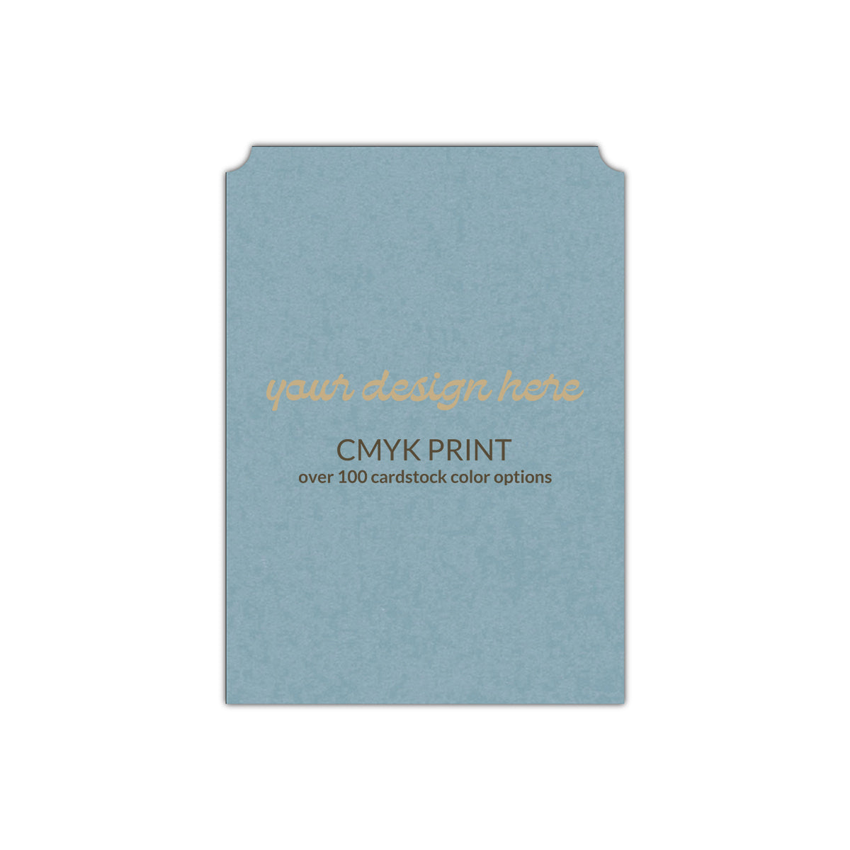Shape P93 Diecut Card | CMYK Print | 3" x 4"