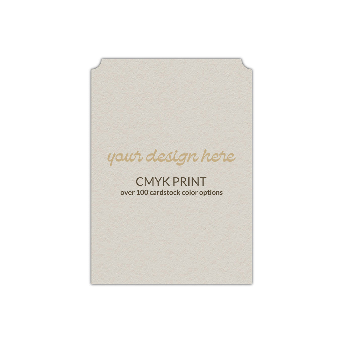 Shape P93 Diecut Card | CMYK Print | 4.25" x 5.5"