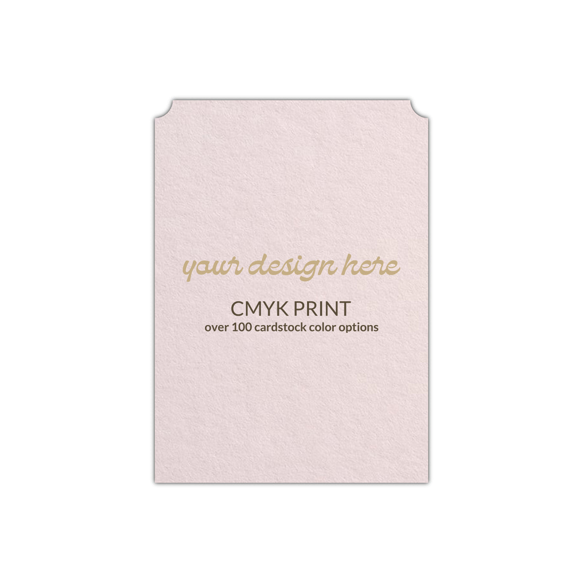 Shape P93 Diecut Card | CMYK Print | 3.5" x 5"
