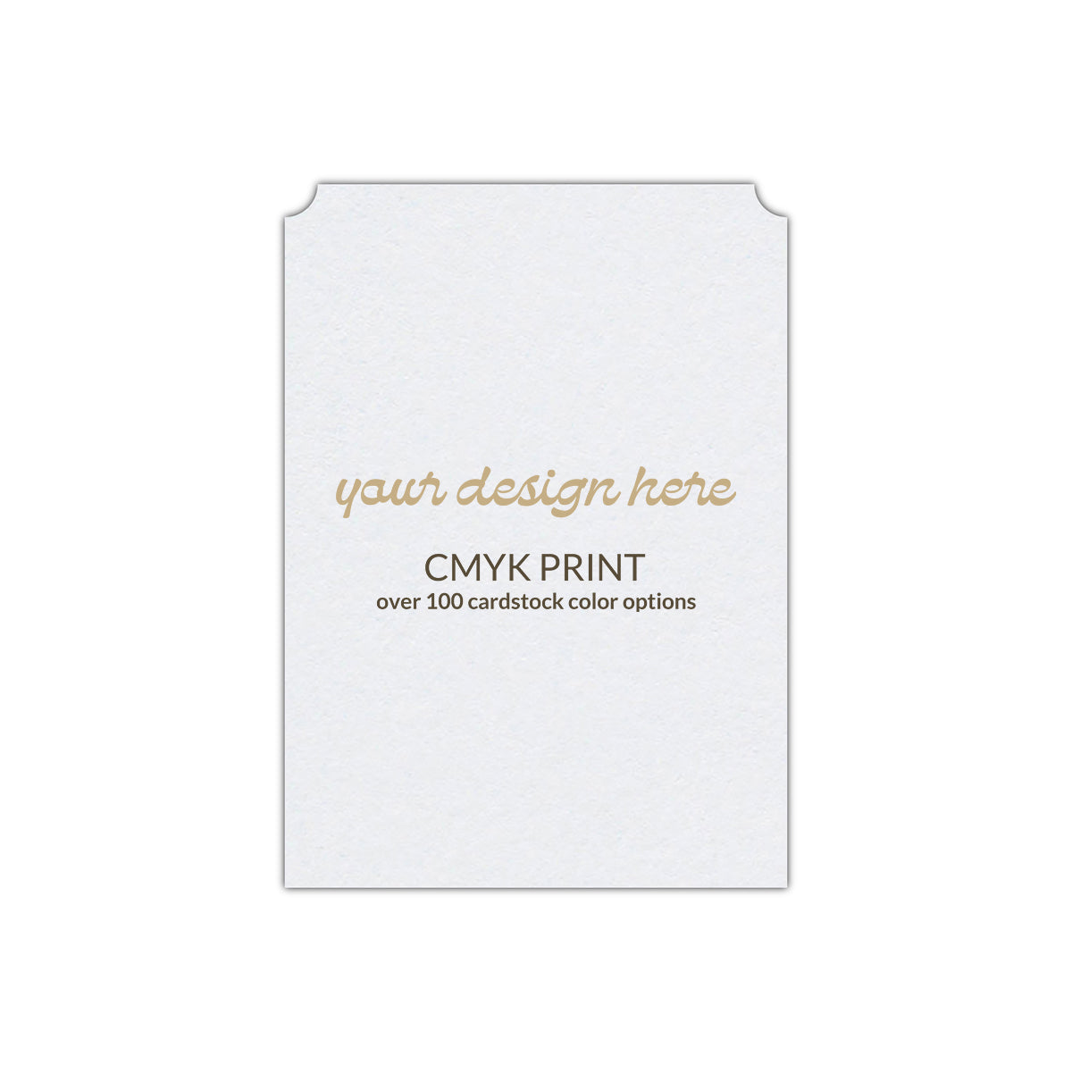 Shape P93 Diecut Card | CMYK Print | 2.5" x 3.5"