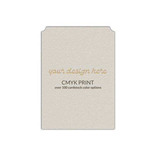Shape P93 Diecut Card | CMYK Print | 2.5" x 3.5"
