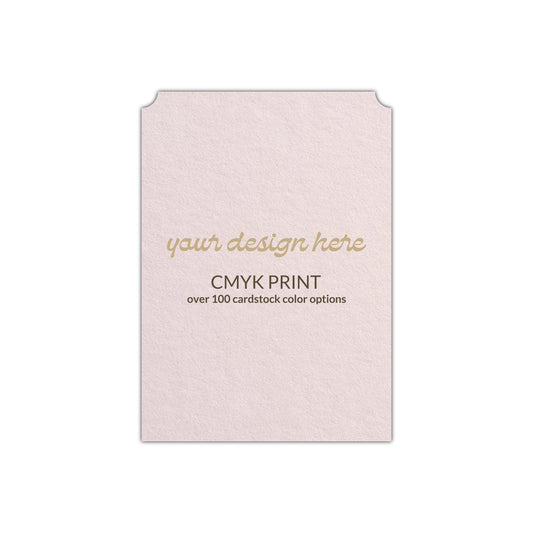 Shape P93 Diecut Card | CMYK Print | 2" x 3.5"