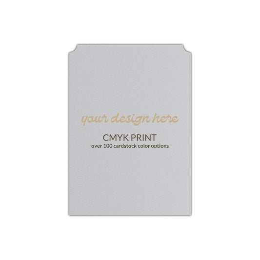 Shape P93 Diecut Card | CMYK Print | 2" x 3"