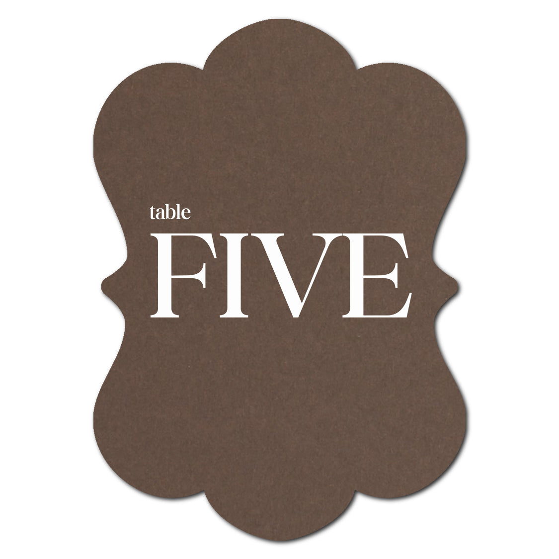 Individually Personalized Wedding Prints on Diecut Cardstock - Shape P93
