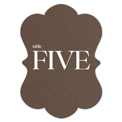 Individually Personalized Wedding Prints on Diecut Cardstock - Shape P93