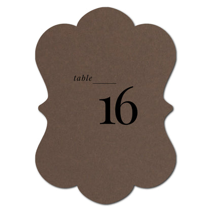 Individually Personalized Wedding Prints on Diecut Cardstock - Shape P93