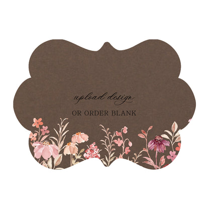 Custom Wedding Prints on Diecut Shaped Cardstock | Shape P93