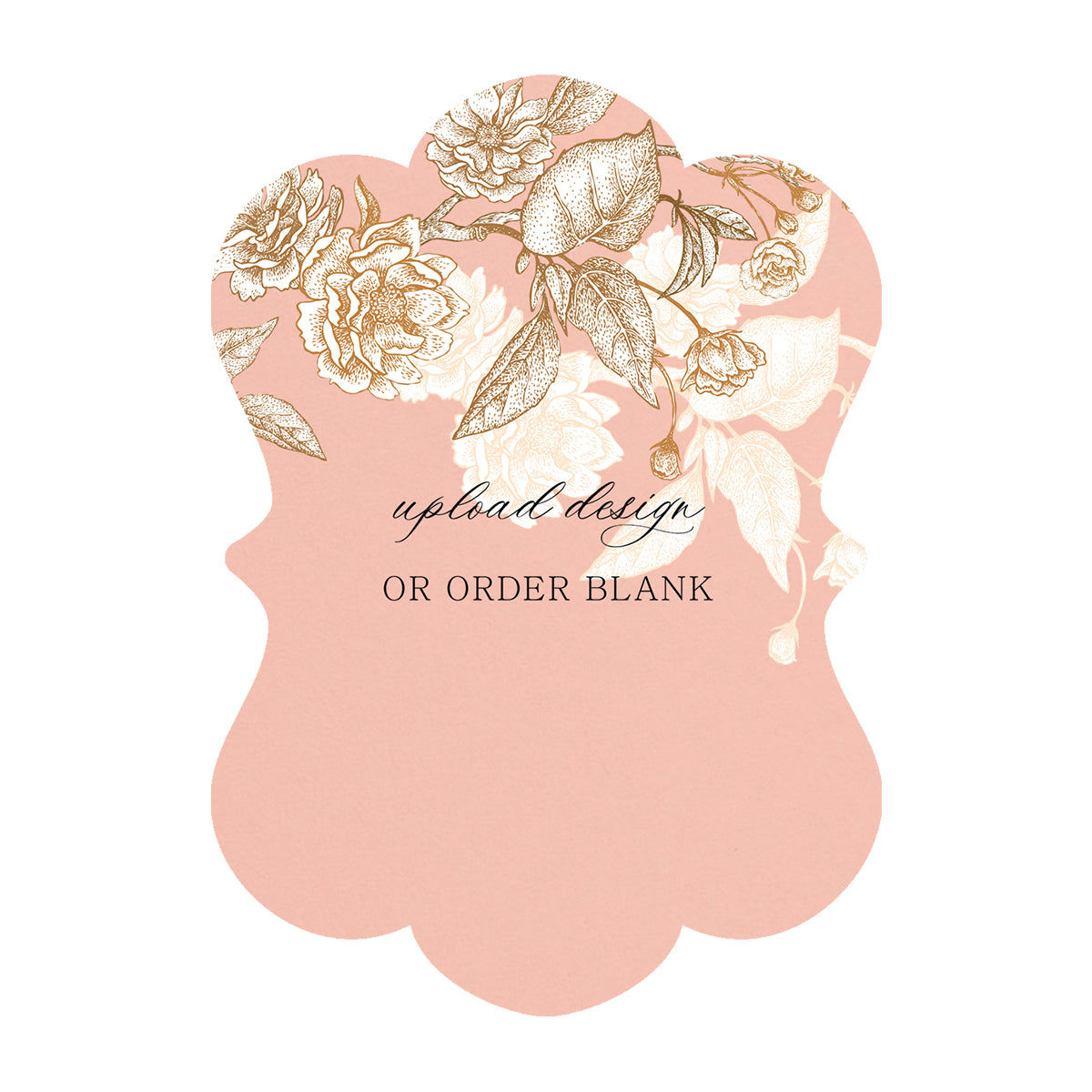 Custom Wedding Prints on Diecut Shaped Cardstock | Shape P93