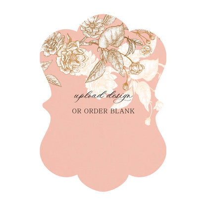 Custom Wedding Prints on Diecut Shaped Cardstock | Shape P93