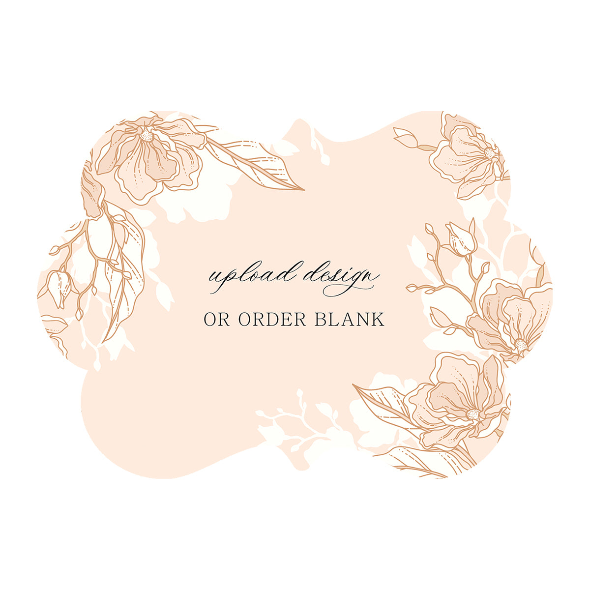Custom Wedding Prints on Diecut Shaped Cardstock | Shape P93