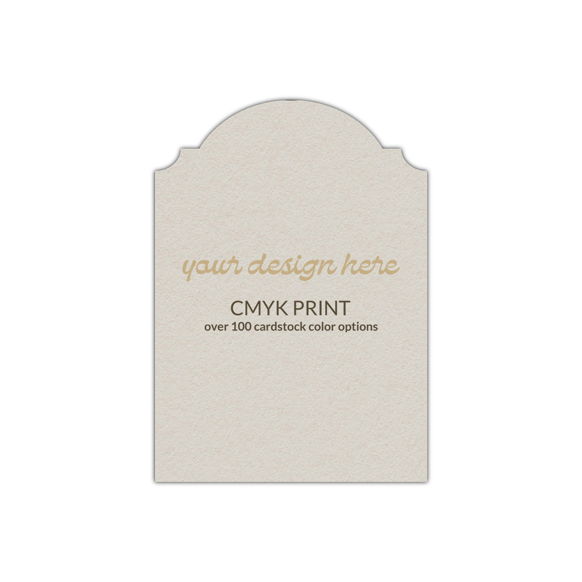 Shape P94 Diecut Card | CMYK Print | 5.5" x 8.5"