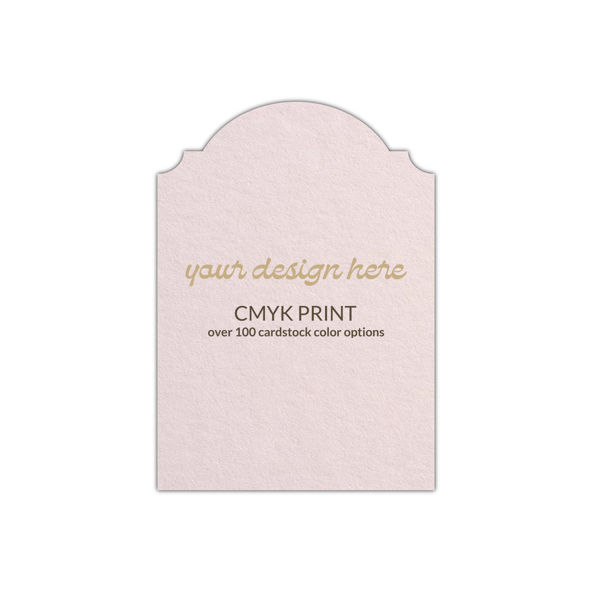 Shape P94 Diecut Card | CMYK Print | 11" x 17"