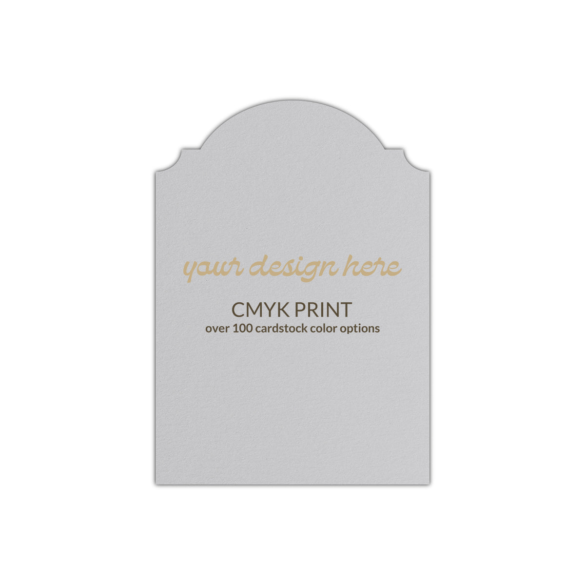 Shape P94 Diecut Card | CMYK Print | 11" x 14"
