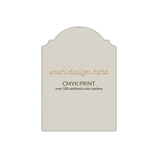 Shape P94 Diecut Card | CMYK Print | 2" x 3.5"