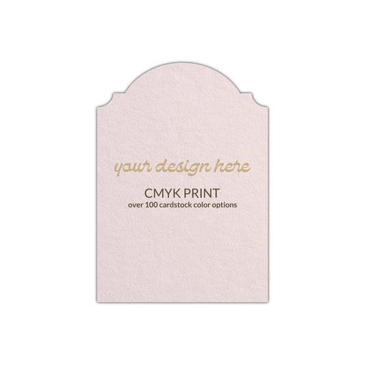 Shape P94 Diecut Card | CMYK Print | 2" x 3"