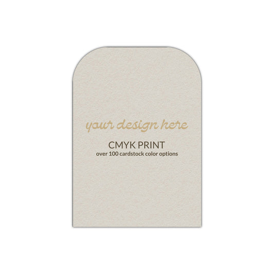 Shape P95 Diecut Card | CMYK Print | 2" x 3"