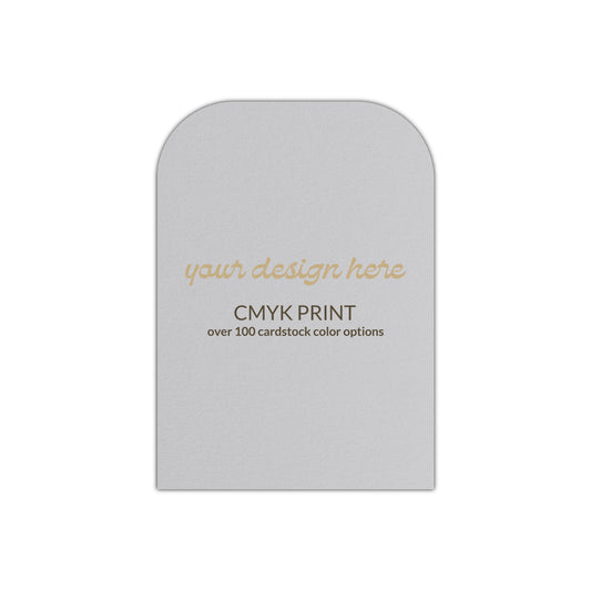 Shape P95 Diecut Card | CMYK Print | 3" x 4"