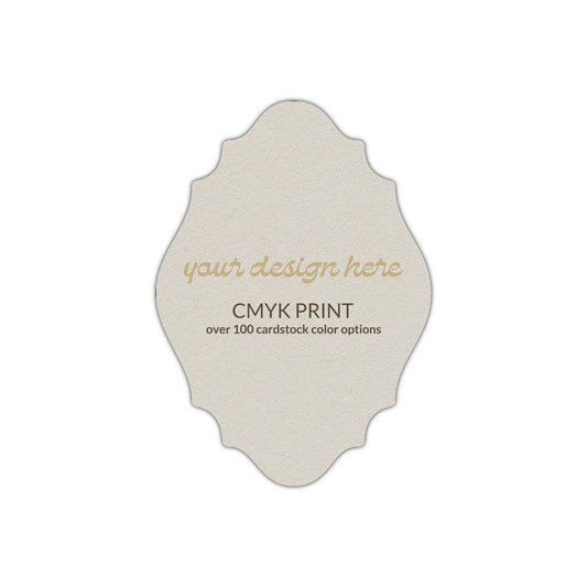 Shape P9 Diecut Card | CMYK Print | 2" x 3"
