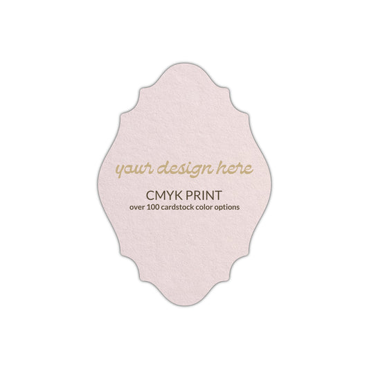 Shape P9 Diecut Card | CMYK Print | 3" x 4"