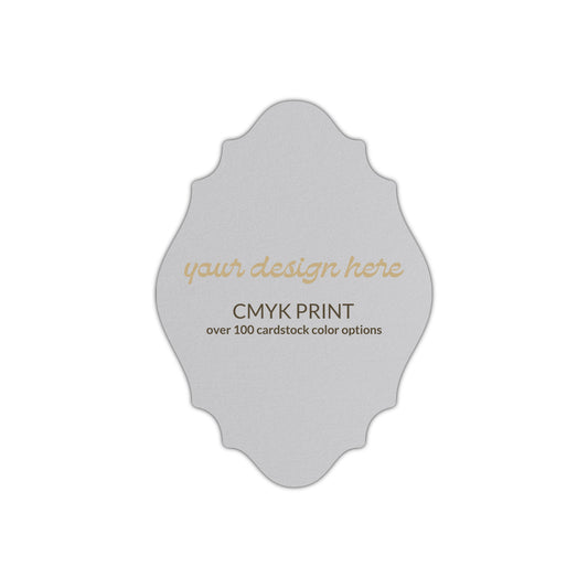 Shape P9 Diecut Card | CMYK Print | 2.5" x 3.5"