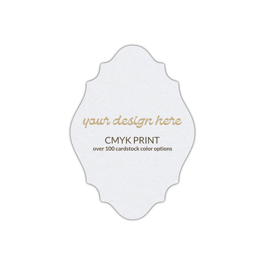 Shape P9 Diecut Card | CMYK Print | 2" x 3.5"