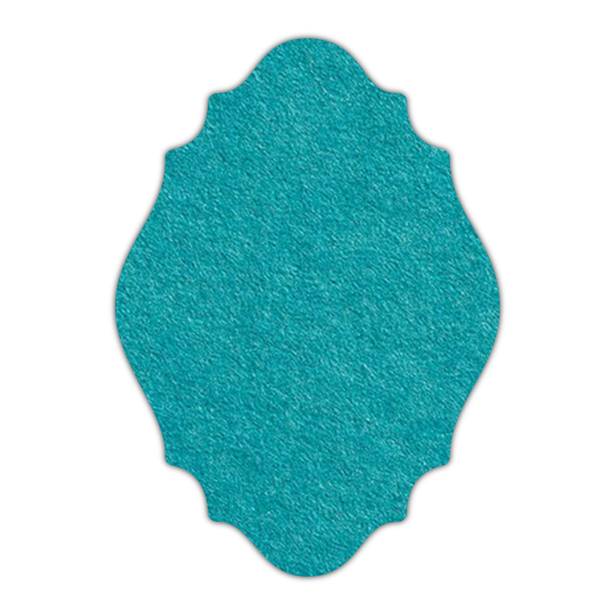 CMYK Print on Aqua Blue Cardstock | Shape P9 | 2" x 3.5"