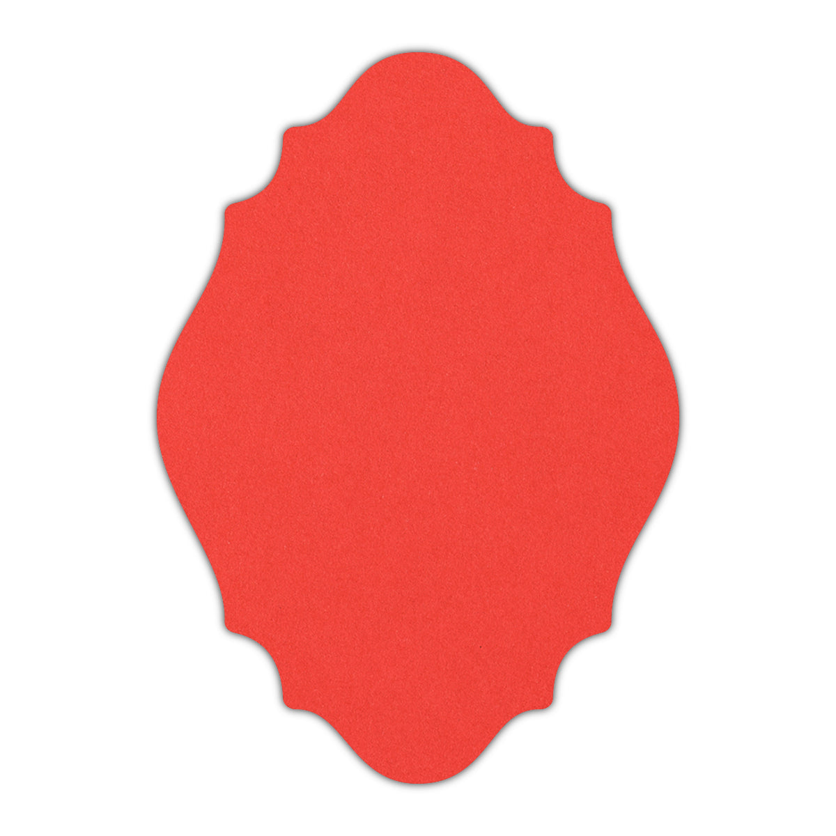 CMYK Print on Bright Red Cardstock | Shape P9 | 8.5" x 11"