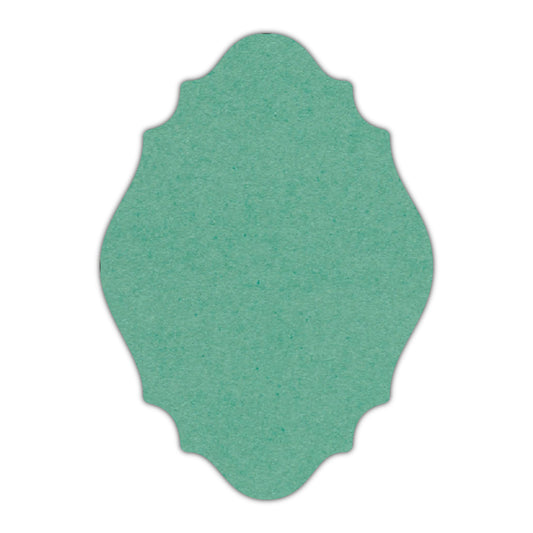 CMYK Print on Caribbean Blue Cardstock | Shape P9 | 11" x 14"