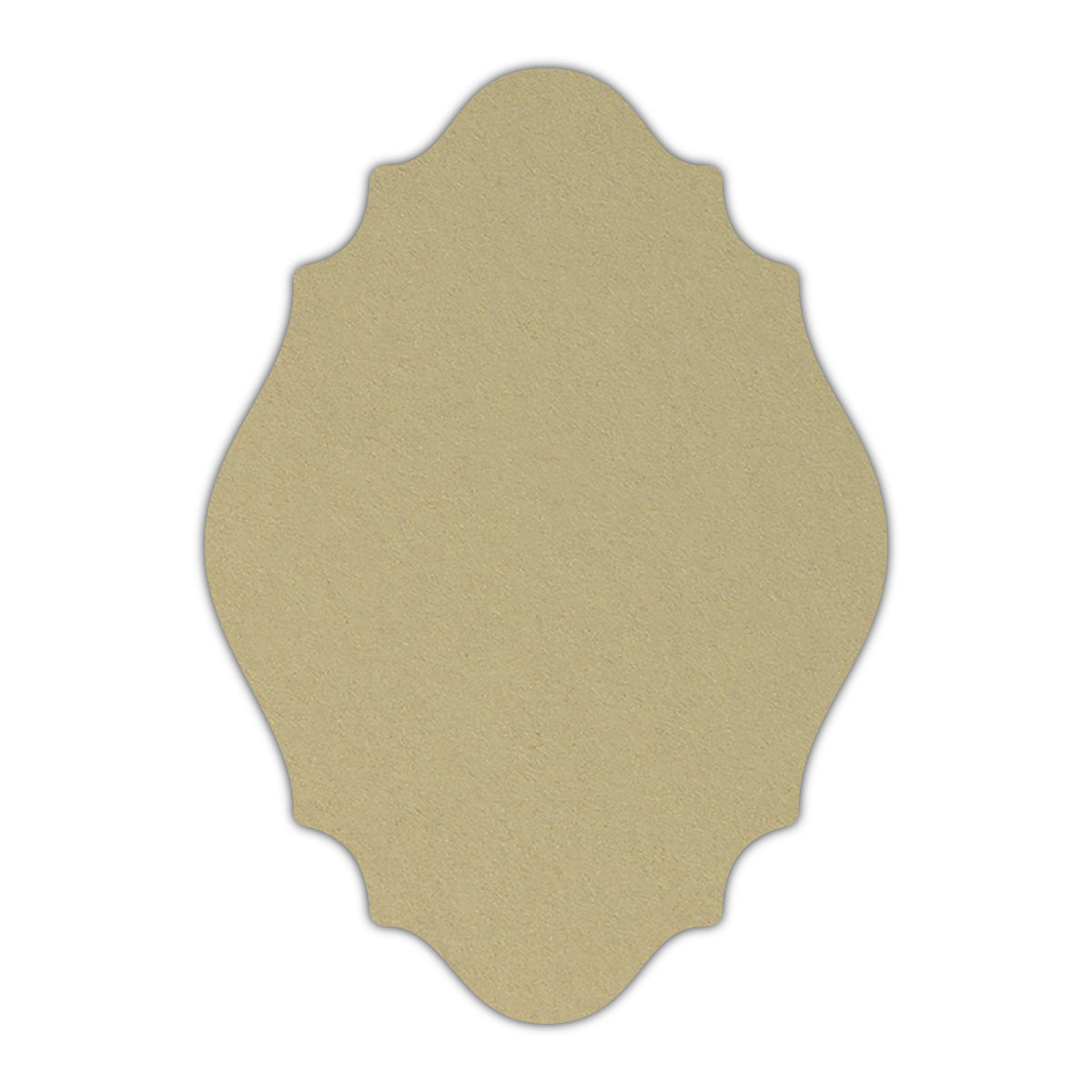 CMYK Print on Shimmer Champagne Cardstock | Shape P9 | 8.5" x 11"