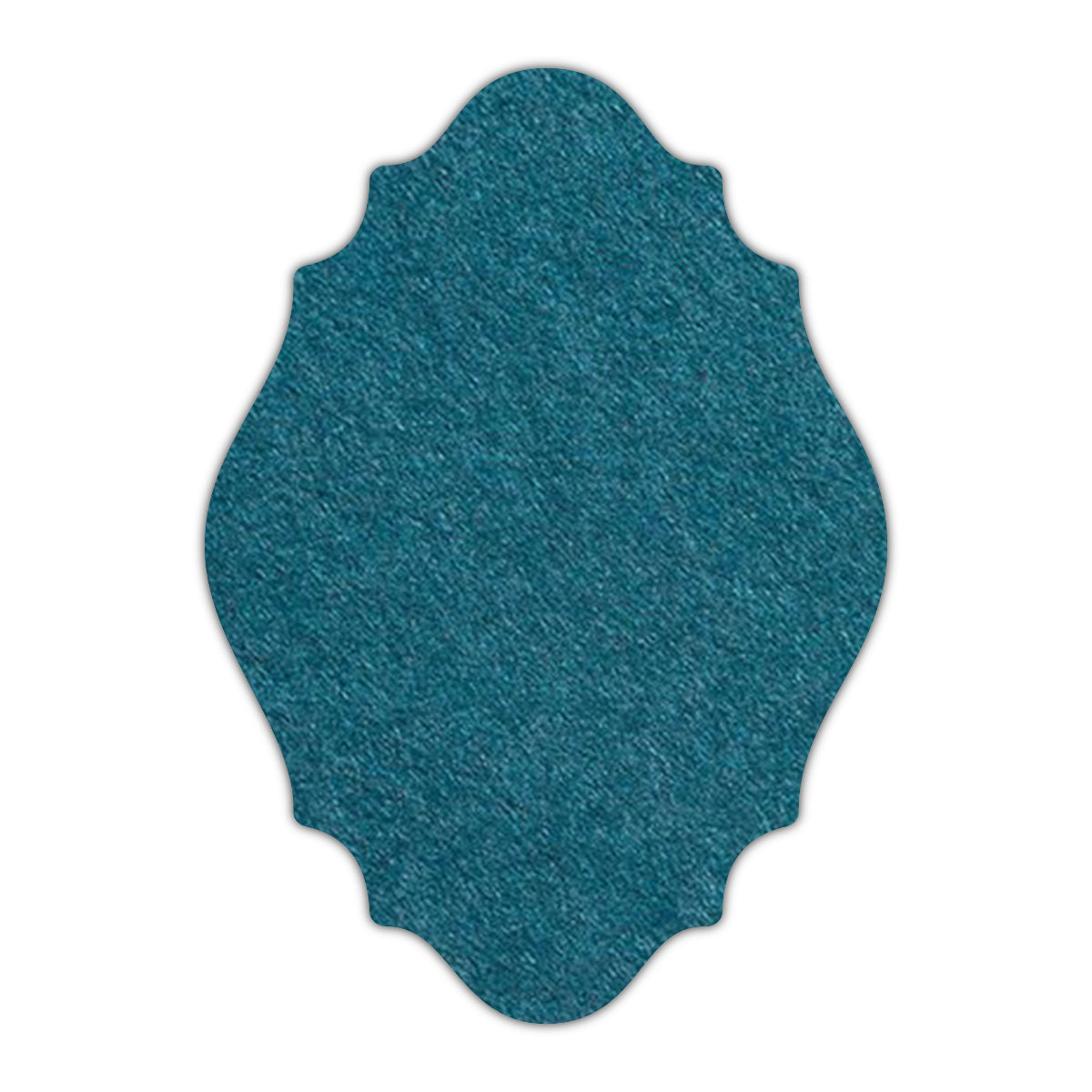 CMYK Print on Dark Teal Blue Cardstock | Shape P9 | 5" x 7"