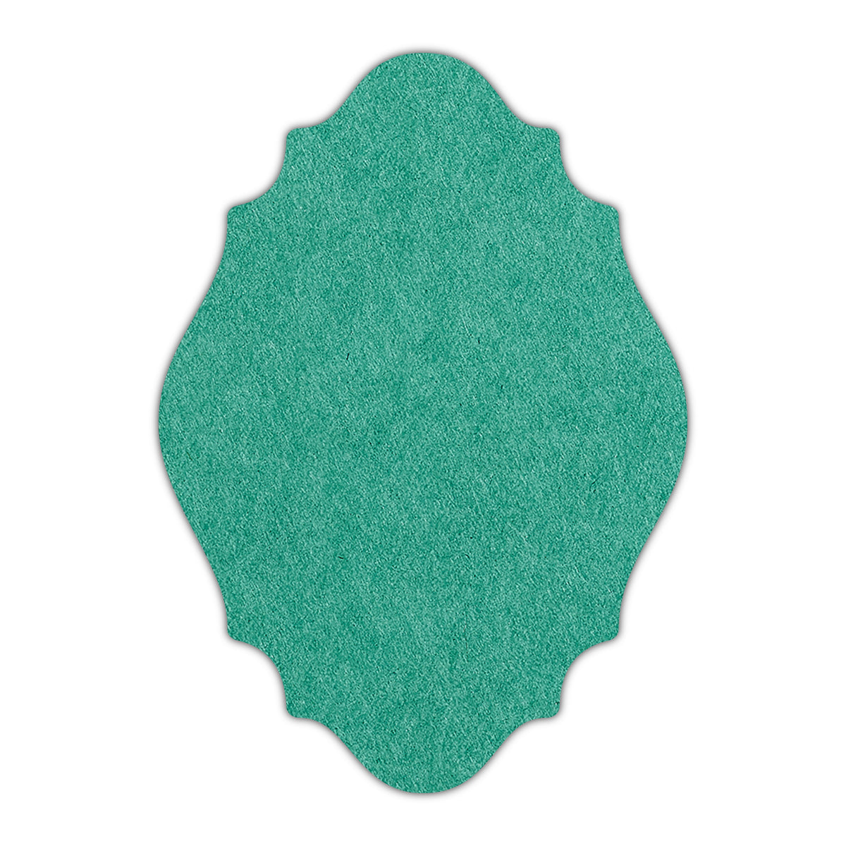 CMYK Print on Emerald Cardstock | Shape P9 | 2" x 3.5"