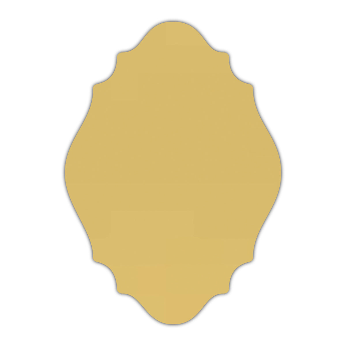 CMYK Print on Shimmer Gold Cardstock | Shape P9 | 3.5" x 5"