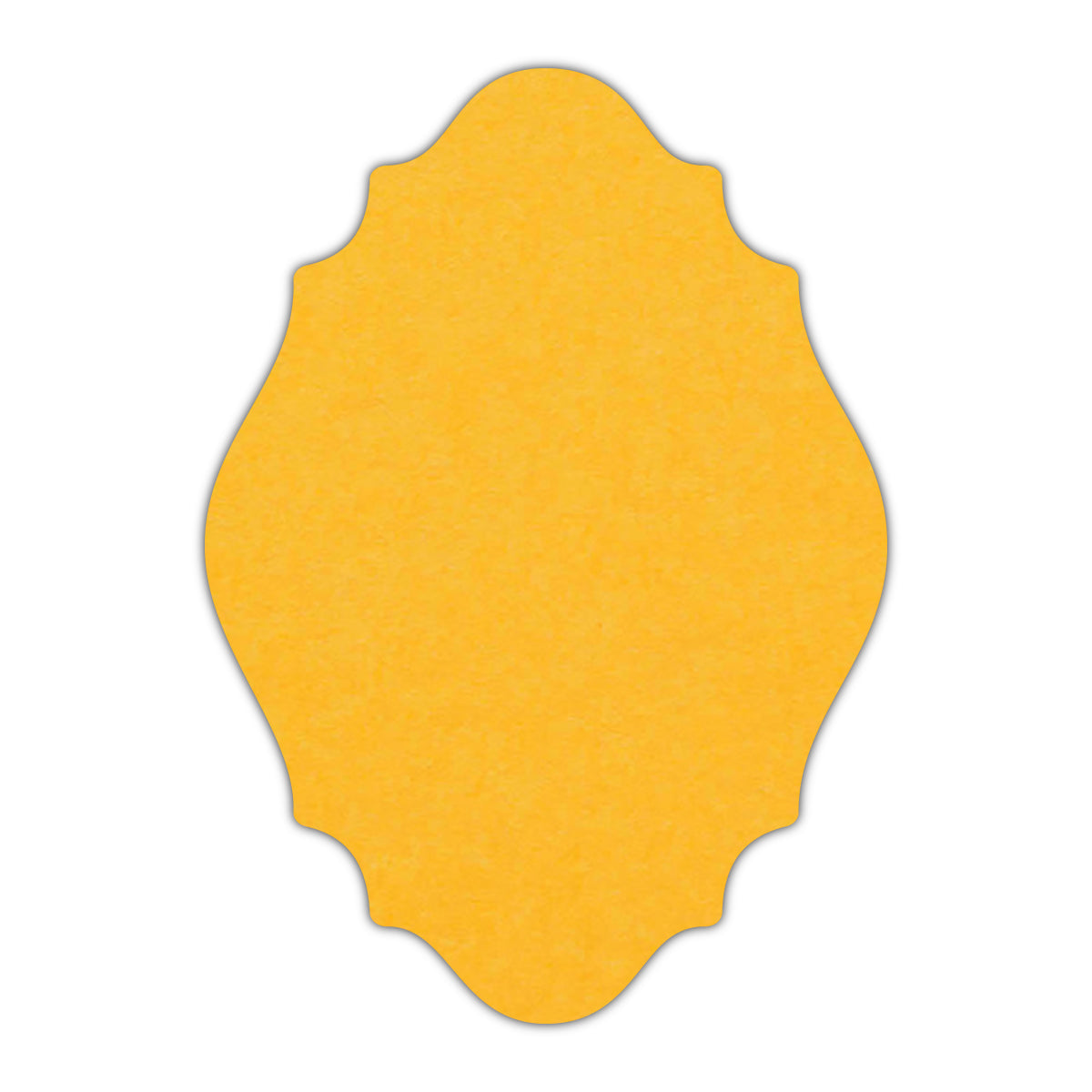 CMYK Print on Indian Yellow Cardstock | Shape P9 | 3" x 5"