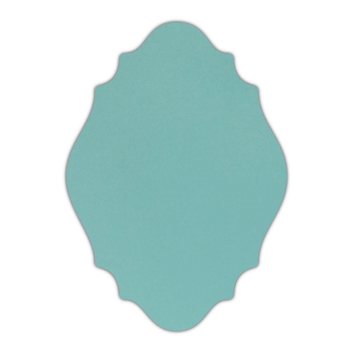 CMYK Print on Shimmer Lagoon Cardstock | Shape P9 | 5" x 7"