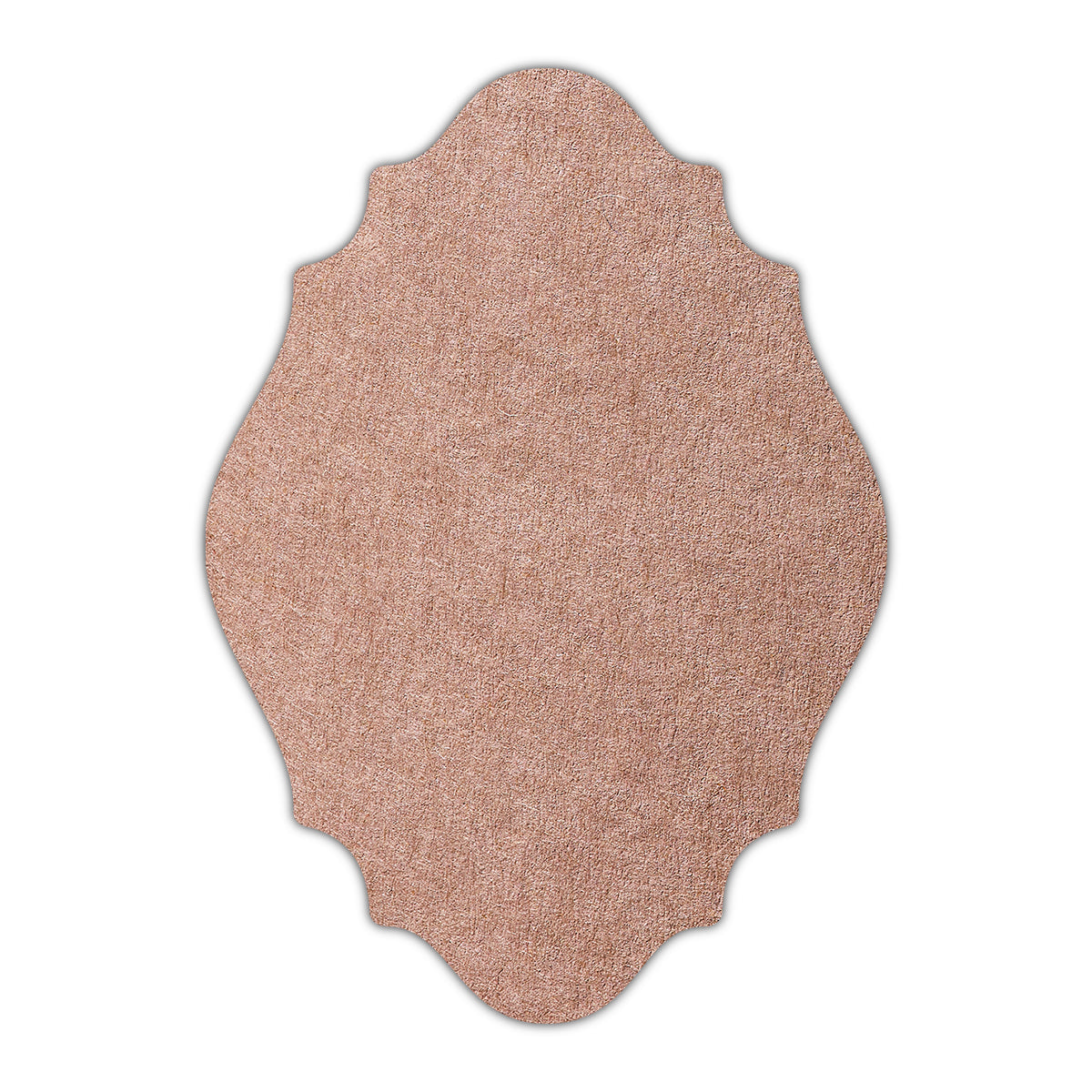 CMYK Print on Nubuck Brown Cardstock | Shape P9 | 2" x 3.5"