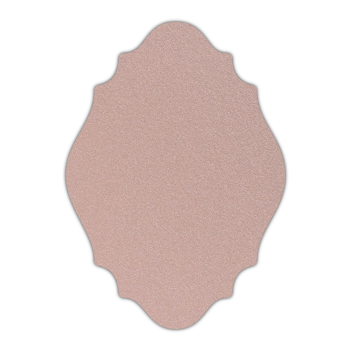CMYK Print on Shimmer Nude Cardstock | Shape P9 | 5" x 7"