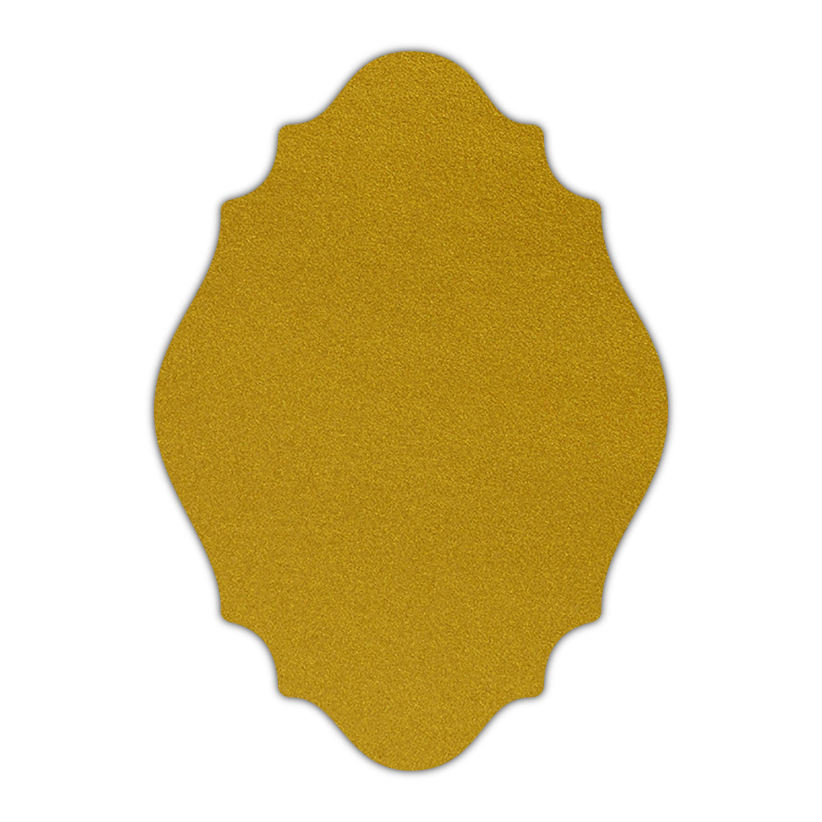 CMYK Print on Shimmer Super Gold Cardstock | Shape P9 | 5" x 8"