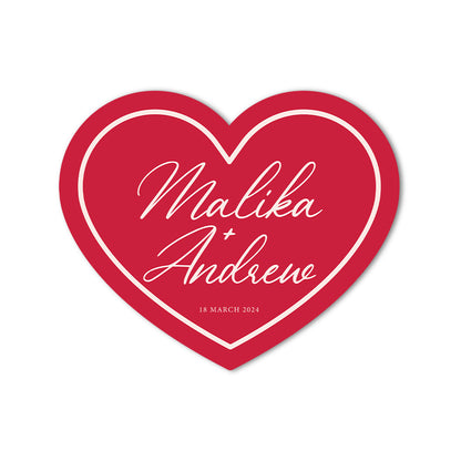 Signature Shape Custom Wedding Signage - Shape 91