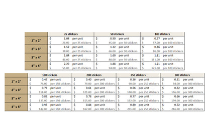 Rectangle Sticker - Clear Plastic