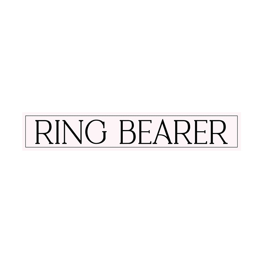 Minimalist Bridal Party Labels | SVG PNG Template - Ring Bearer
